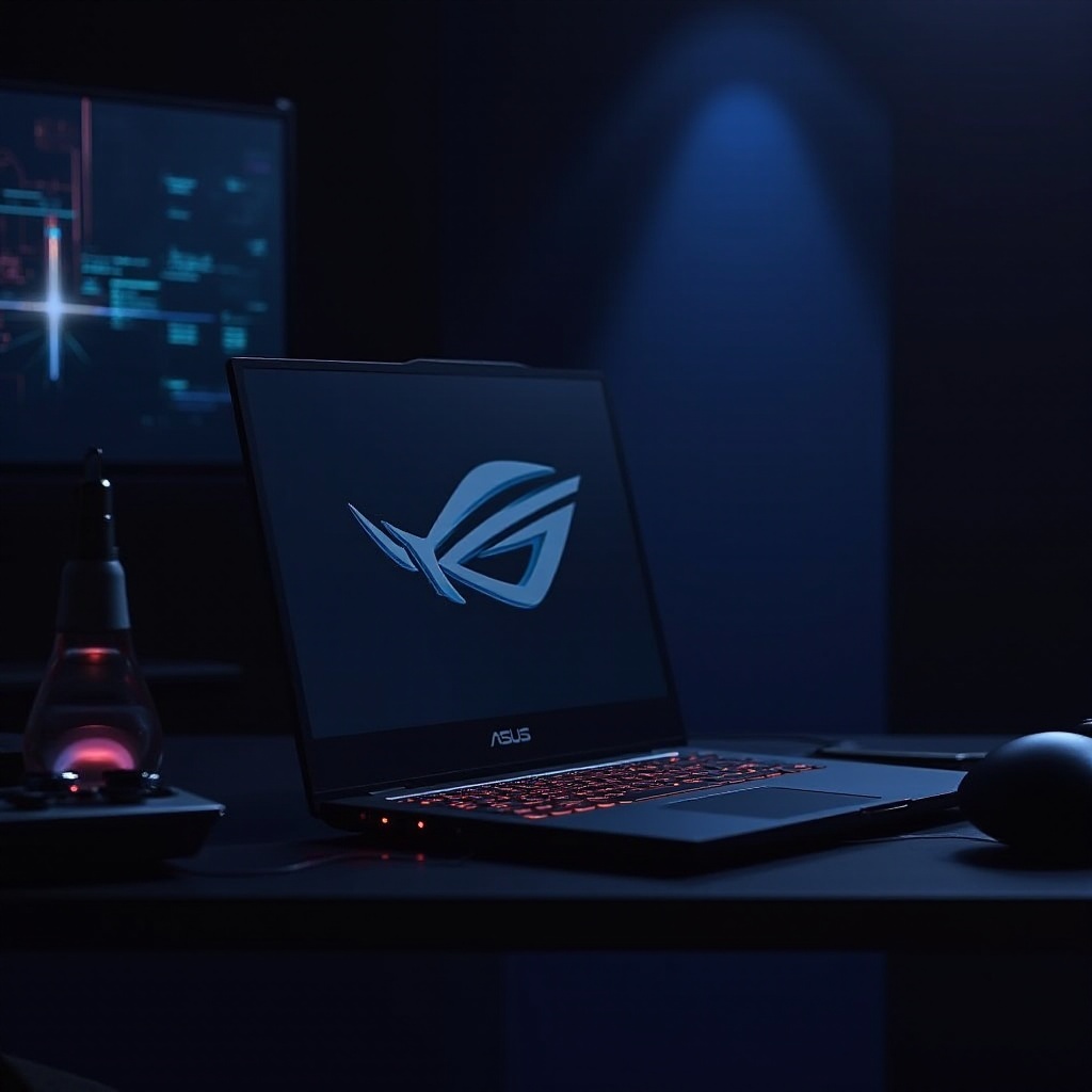 średni czas pracy baterii w laptopie gamingowym ASUS